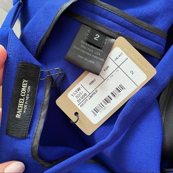 NWT Rachel Comey Alcott Jumpsuit in Klein Blue 2 - Picture 8 of 9